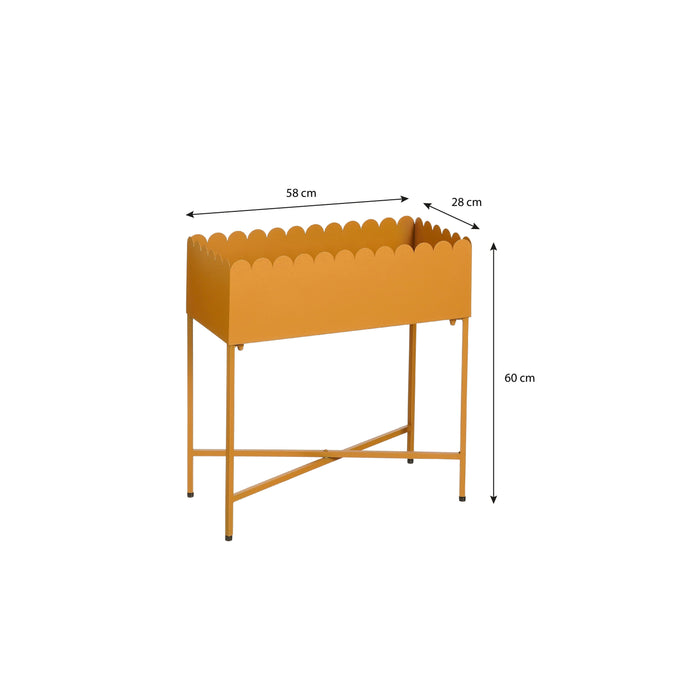 Mica Decorations Plantenbak op Standaard - L58 x B28 x H60 cm