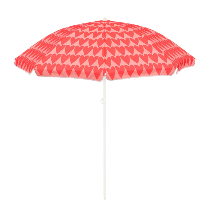 Mica Decorations Strandparasol - H180 x Ø160 cm - Roze
