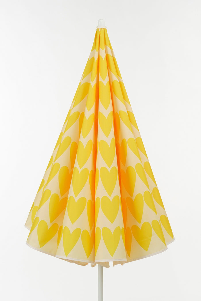 Mica Decorations Strandparasol - H180 x Ø160 cm - Geel