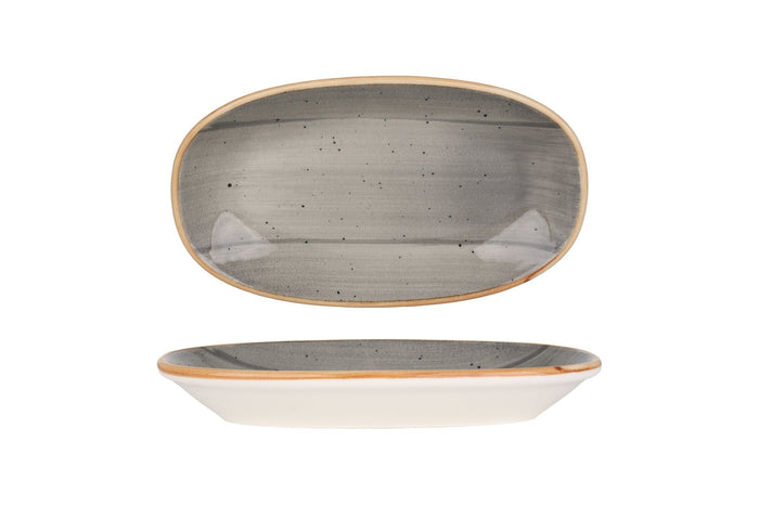 Bonna Serveerschaal - Aura Space - Porselein - 19x11 cm - set van 2