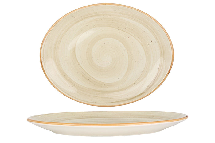 Bonna Serveerschaal - Aura Terrain - Porselein - 31x24 cm - set van 2