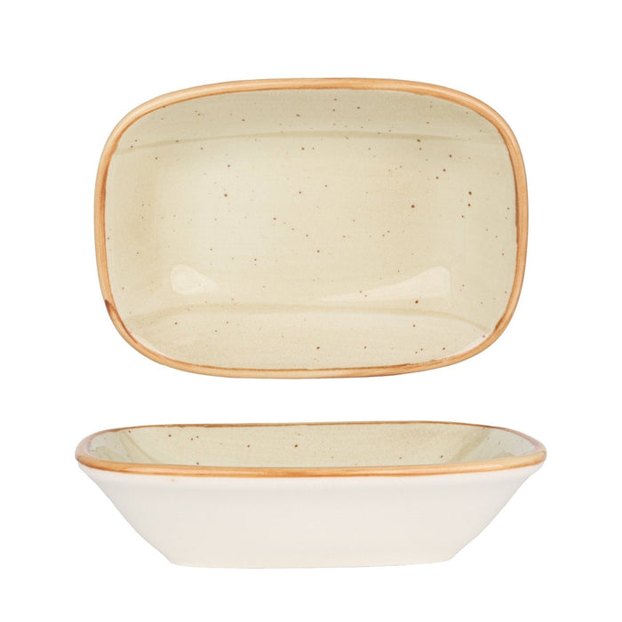 Bonna Serveerschaal - Aura Terrain - Porselein - 14x10 cm - set van 2