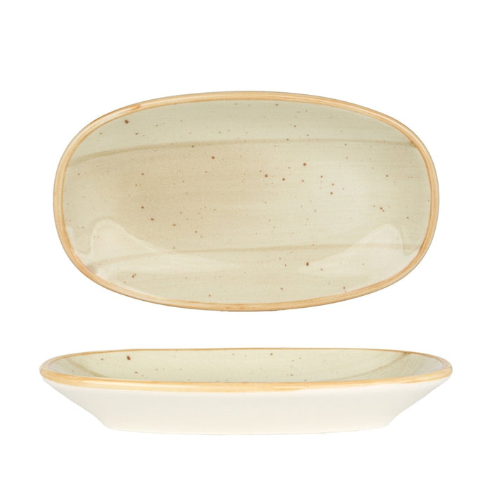 Bonna Serveerschaal - Aura Terrain - Porselein - 15x8.5 cm - set van 4