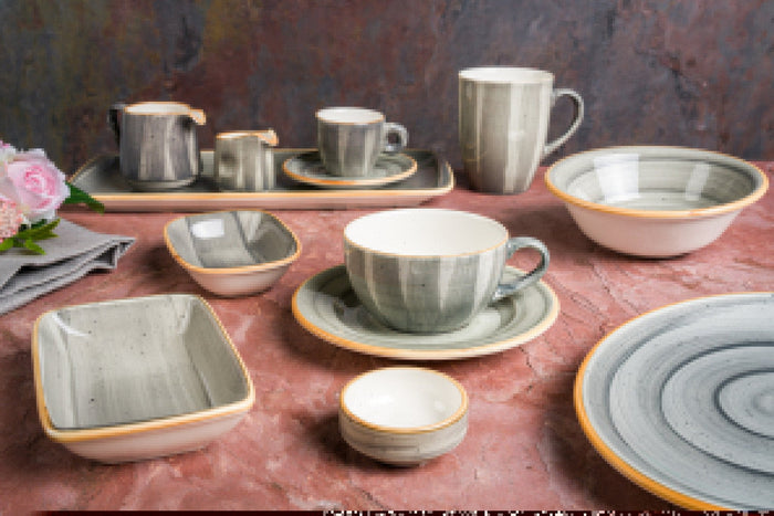 Bonna Serveerschaal - Aura Space - Porselein - 8 cm (60cc) - set van 2