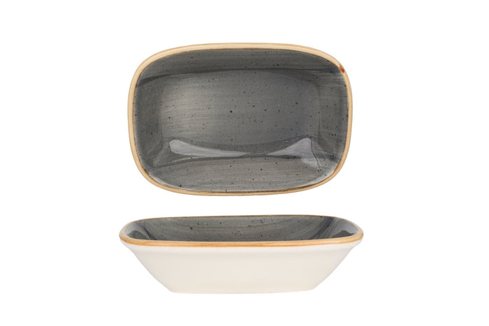 Bonna Serveerschaal - Aura Space - Porselein - 14x10 cm - set van 2