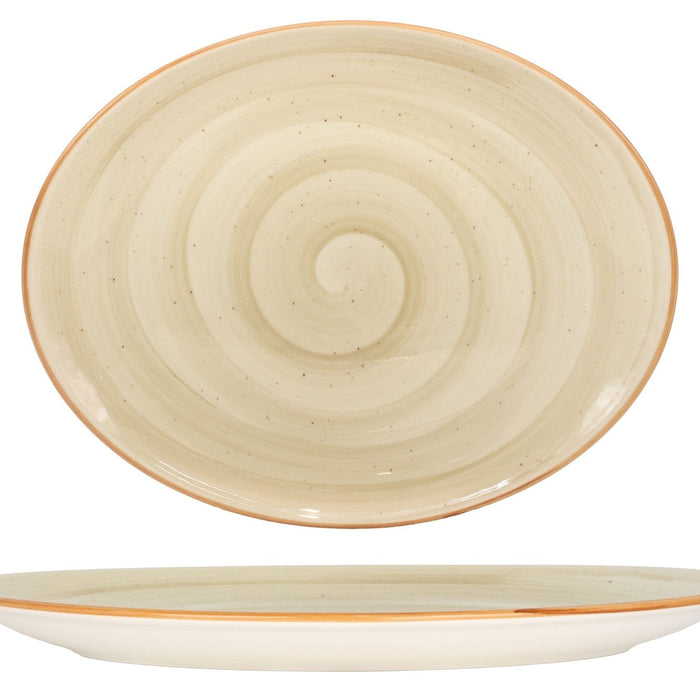 Bonna Serveerschaal - Aura Terrain - Porselein - 36x28 cm - set van 2