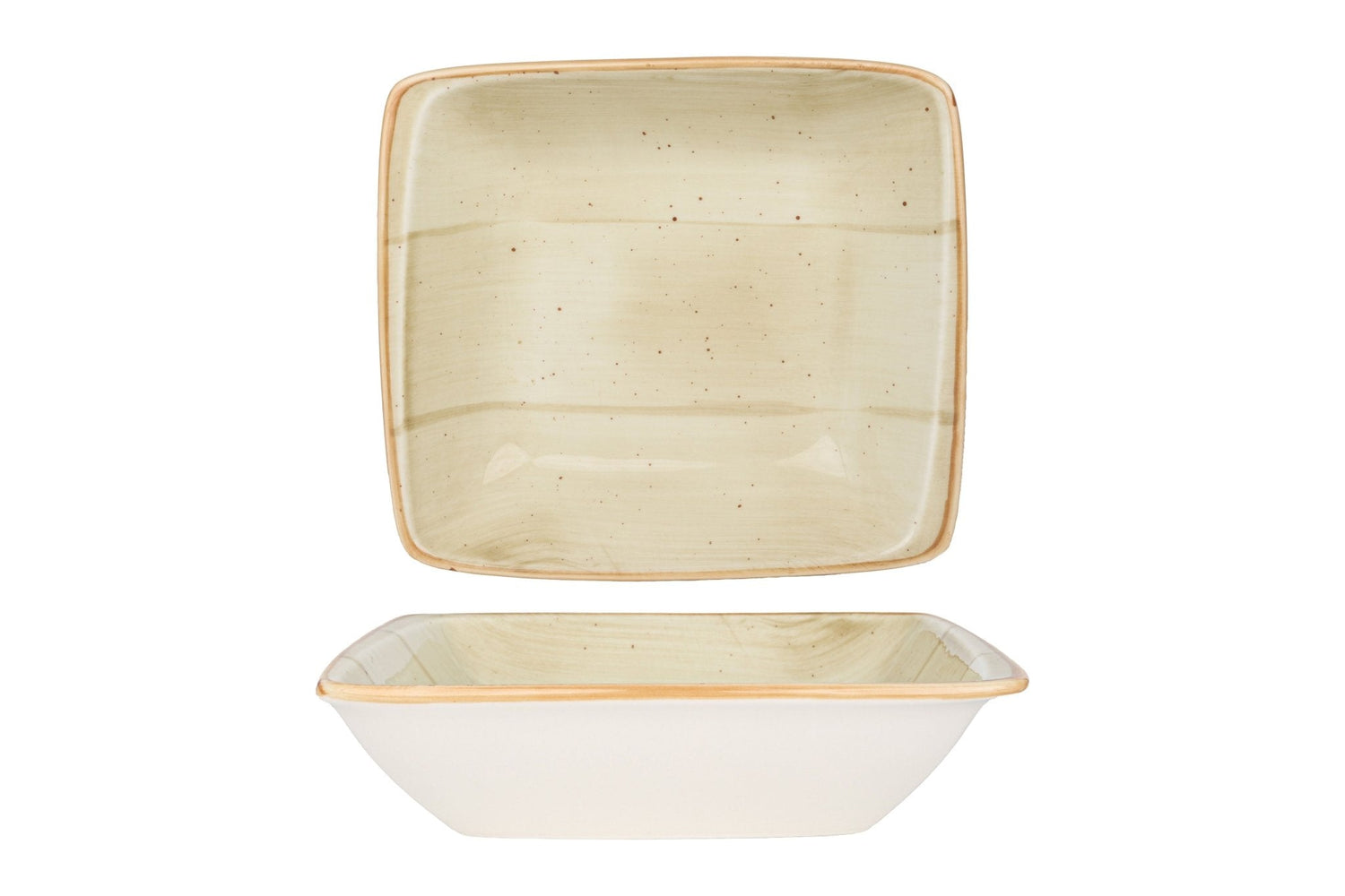 Bonna Serveerschaal - Aura Terrain - Porselein - 19x17 cm - set van 2