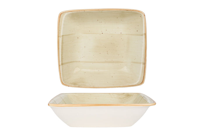 Bonna Serveerschaal - Aura Terrain - Porselein - 19x17 cm - set van 2