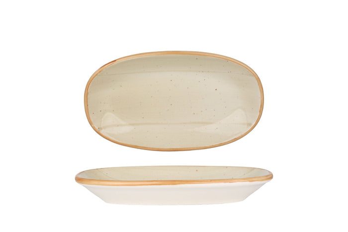 Bonna Serveerschaal - Aura Terrain - Porselein - 19x11 cm - set van 2