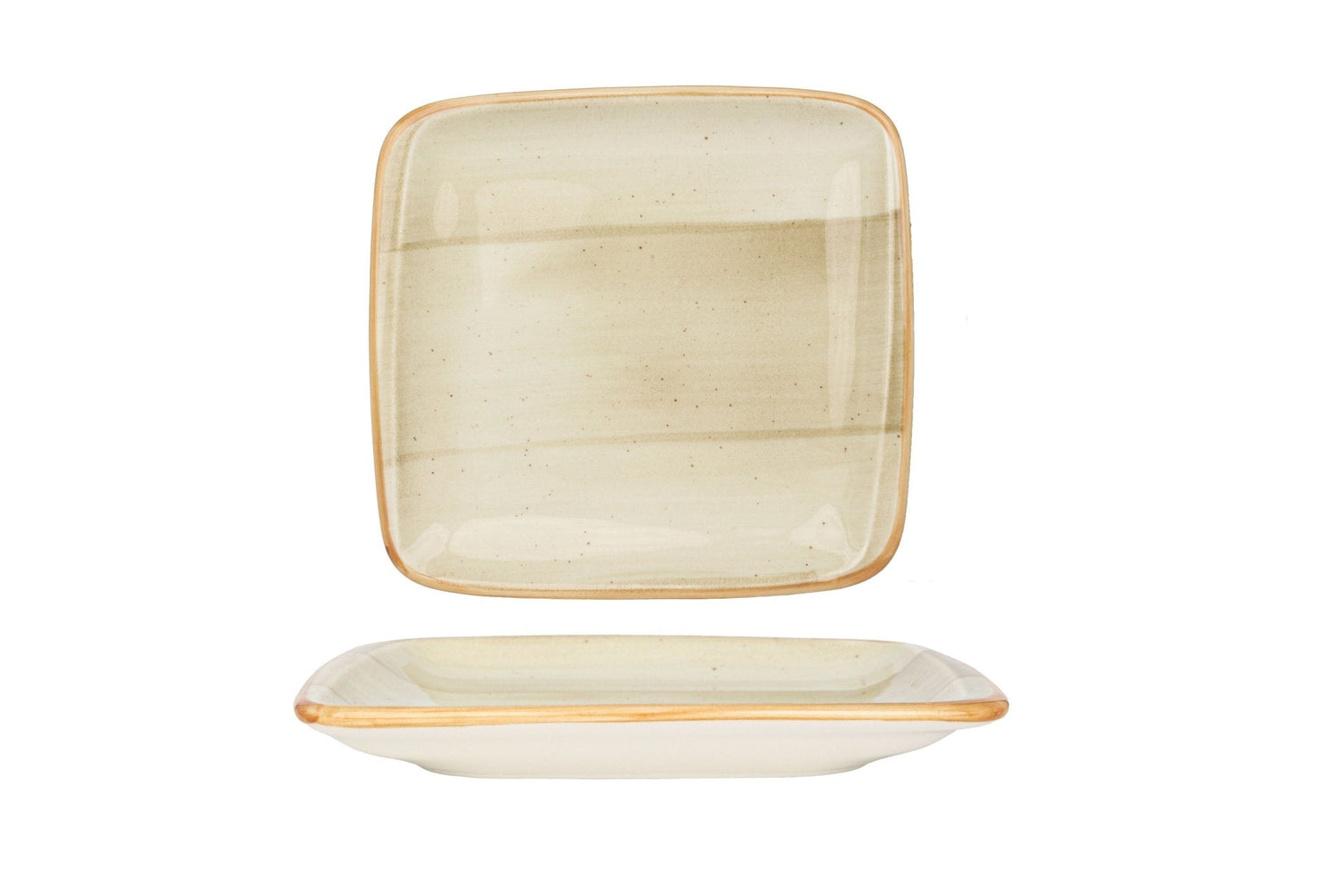 Bonna Serveerschaal - Aura Terrain - Porselein - 15x14 cm - set van 2