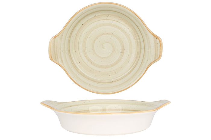 Bonna Serveerschaal - Aura Terrain - Porselein - 20 cm - set van 2