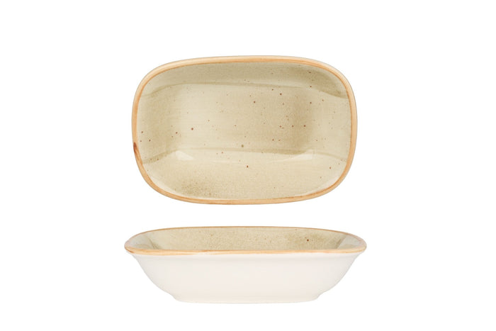 Bonna Serveerschaal - Aura Terrain - Porselein - 12x8.5 cm - set van 2