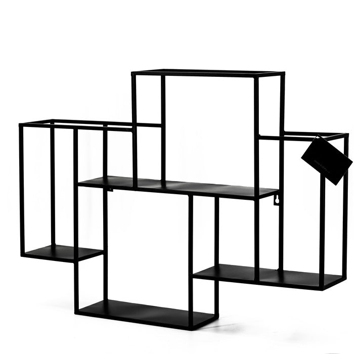 Vtw Living - Wijnrek - Wijnrek Metaal - Wijnrek Muur - Zwart