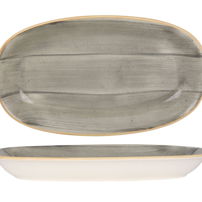 Bonna Serveerschaal - Aura Space - Porselein - 34x19 cm - set van 2