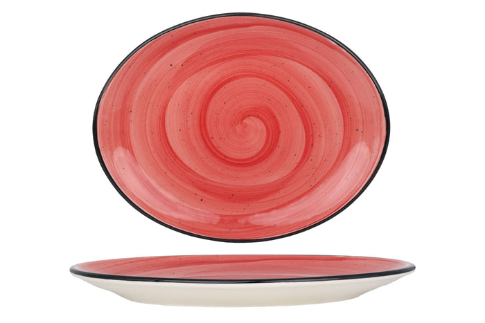 Bonna Serveerschaal - Aura Passion - Porselein - 31x24 cm - set van 2