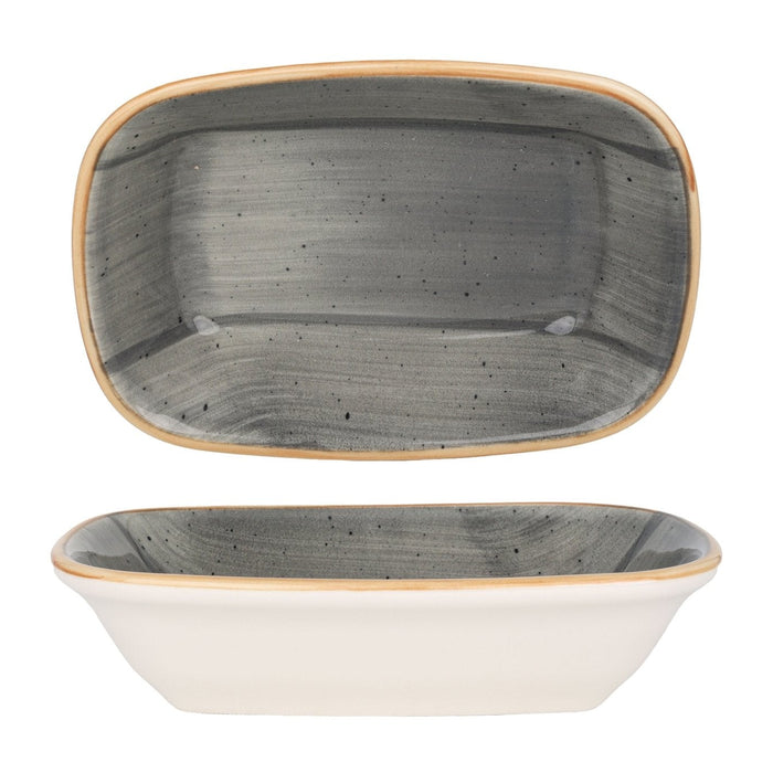 Bonna Serveerschaal - Aura Space - Porselein - 17x11.5 cm - set van 2