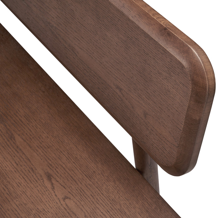 by fonQ Brinn Eetkamerbank met Rugleuning 180 cm - Walnoot