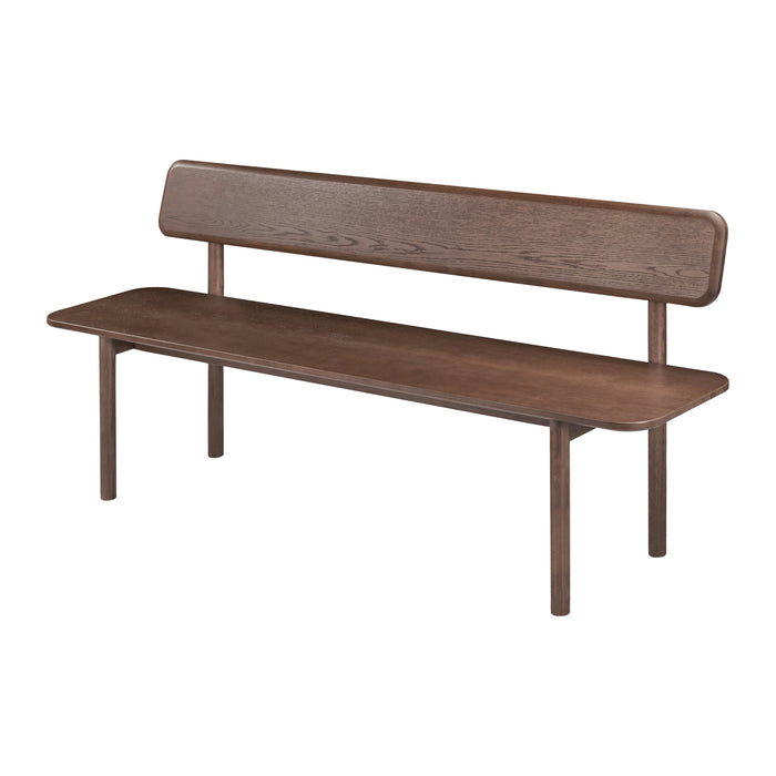 by fonQ Brinn Eetkamerbank met Rugleuning 180 cm - Walnoot