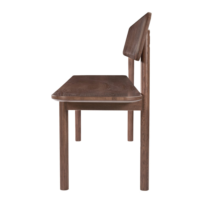 by fonQ Brinn Eetkamerbank met Rugleuning 180 cm - Walnoot