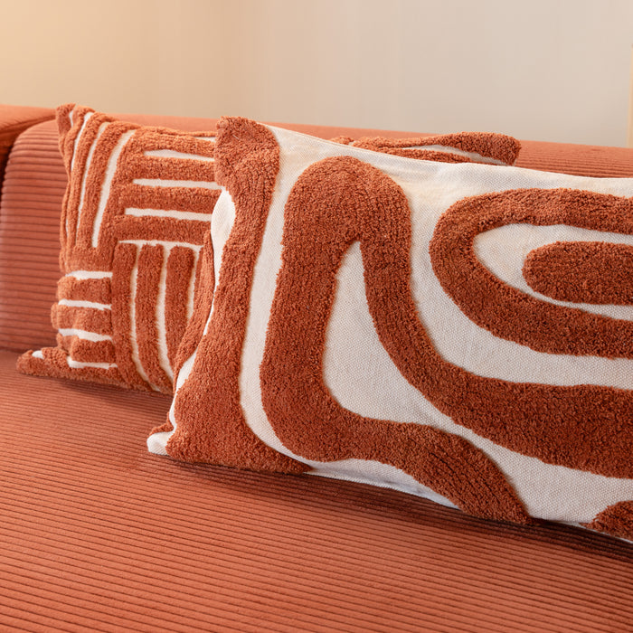 by fonQ Wave Sierkussen 40 x 60 cm - Terra