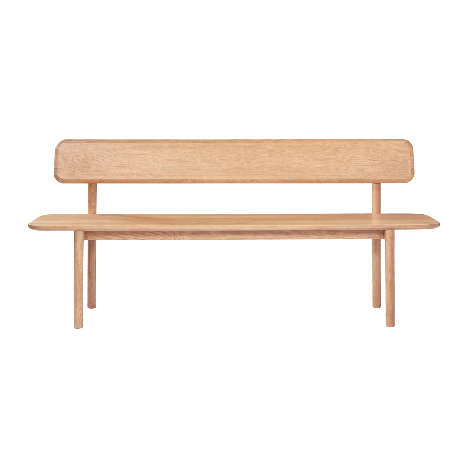 by fonQ Brinn Eetkamerbank met Rugleuning 180 cm - Eiken