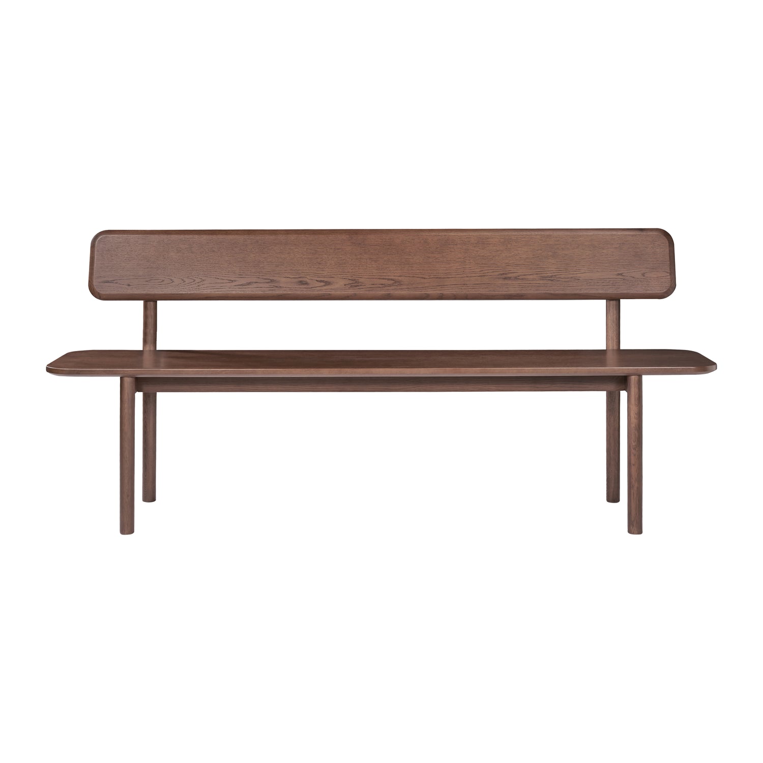 by fonQ Brinn Eetkamerbank met Rugleuning 180 cm - Walnoot