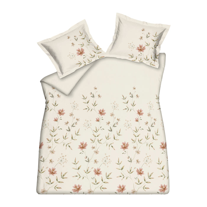 Vandyck Fleurine Dekbedovertrek 200 x 200/220 cm - Cream Tan