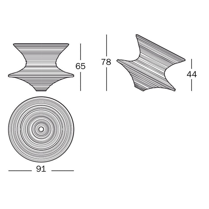 Spun stoel grijs antraciet
