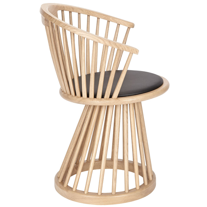 Tom Dixon Fan eetkamerstoel zwart