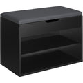 tectake® Schoenenkast Jasmina met zitkussen 60x30x43,5cm
