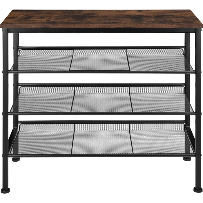 tectake® Schoenenrek Wolverhampton 75,5x30,5x69,5cm