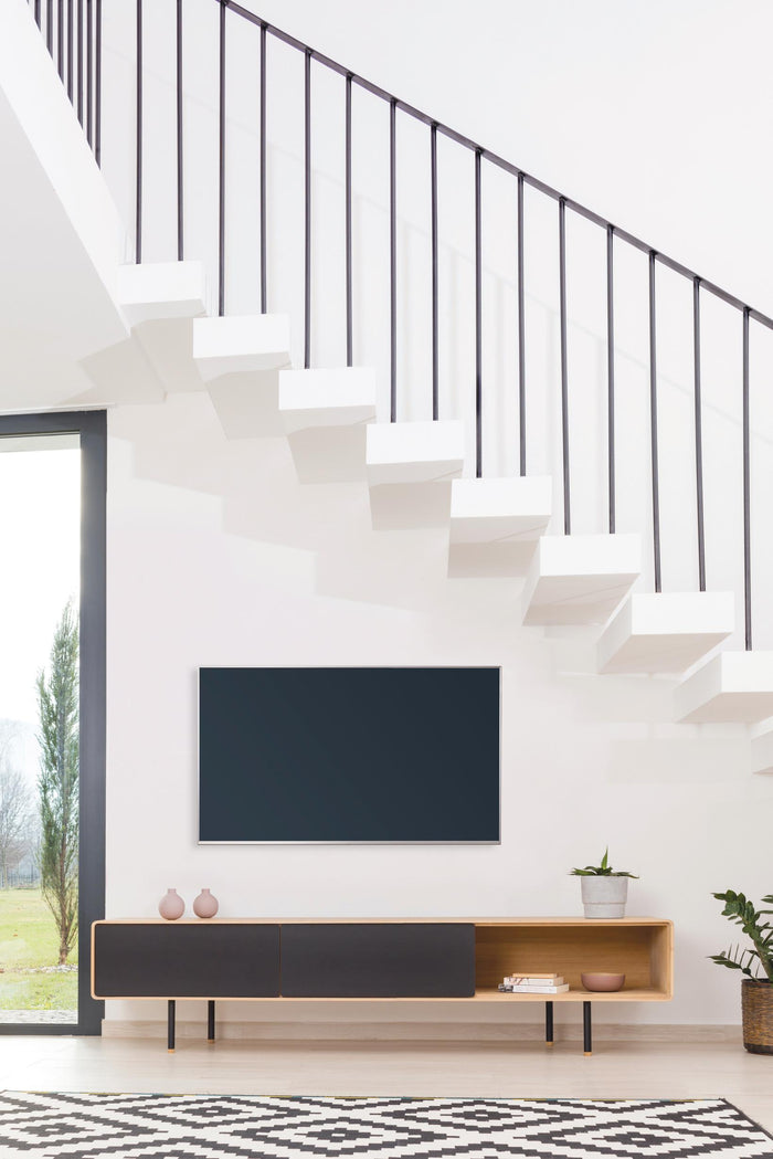 Fina dressoir tv-meubel 200x45 natural|zwart