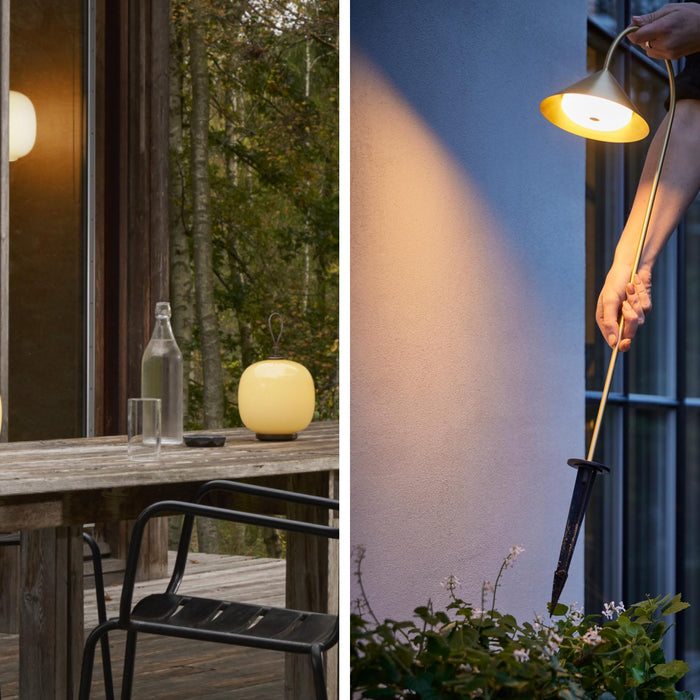 Frandsen Grasp sokkellamp H60 LED oplaadbaar brass