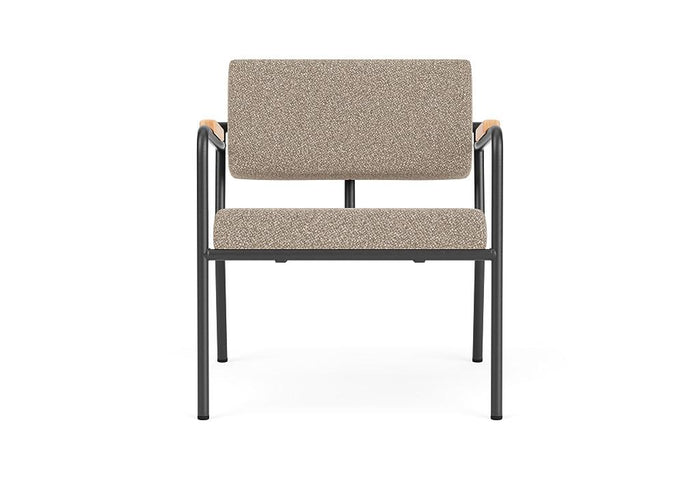 FÉST Monday fauteuil met amleuning zwart|naturel Soil 01 natural