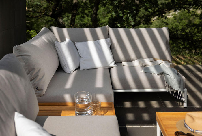 Houe Level2 Cozy Corner loungebank rechts frame wit stof Char