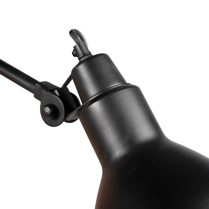 QAZQA Smart wandlamp zwart verstelbaar incl. Wifi A60 - Wye