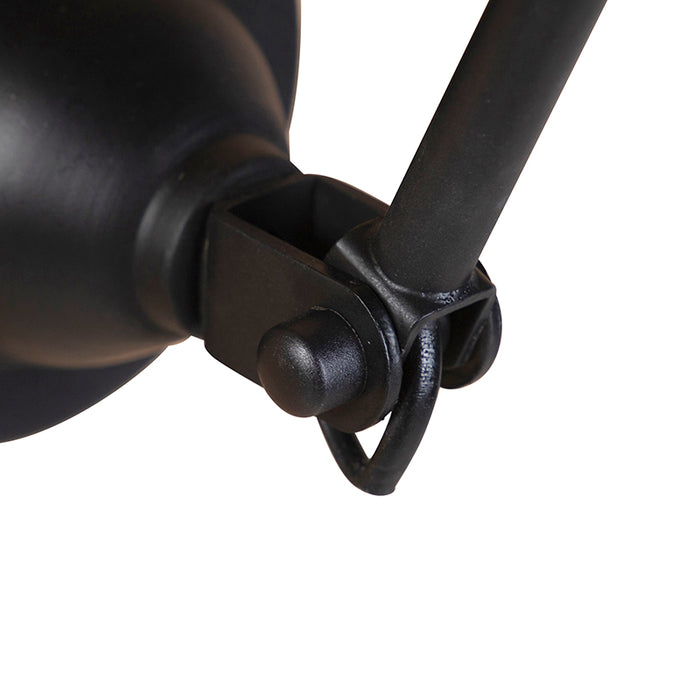 QAZQA Smart wandlamp zwart verstelbaar incl. Wifi A60 - Wye