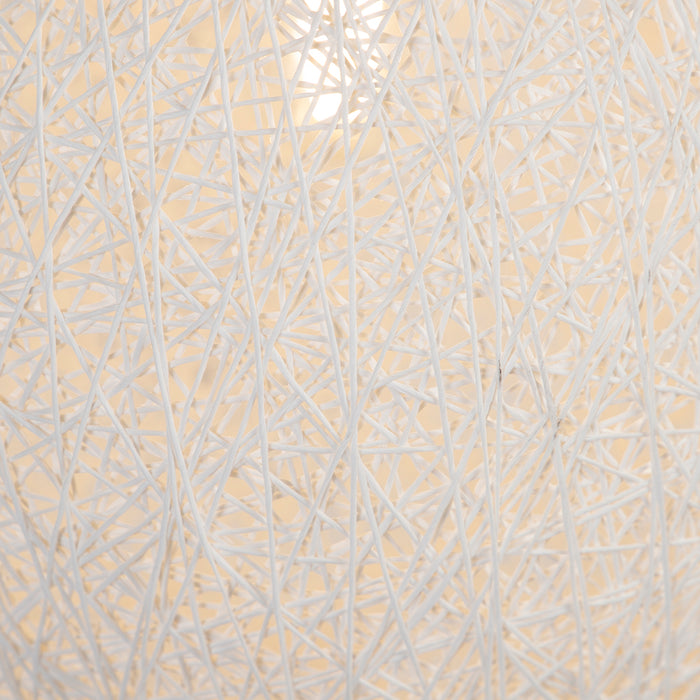 QAZQA Smart hanglamp wit 45 cm incl. Wifi A60 - Corda