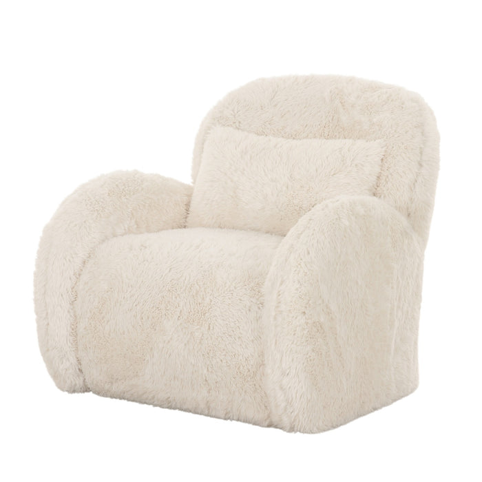 DÉJA Living - Fauteuil Beige Fluffy - Zithoogte 42cm - Alta