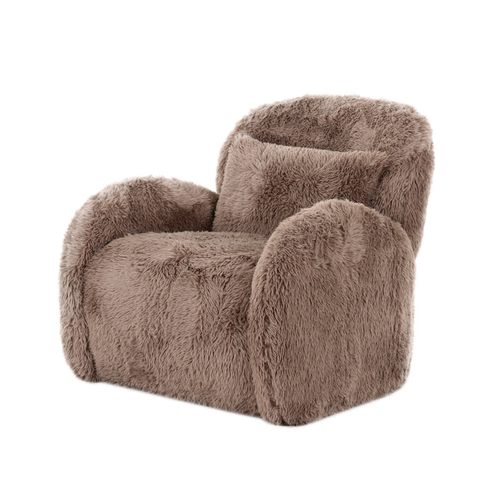 DÉJA Living - Fauteuil Taupe Fluffy - Zithoogte 42cm - Alta