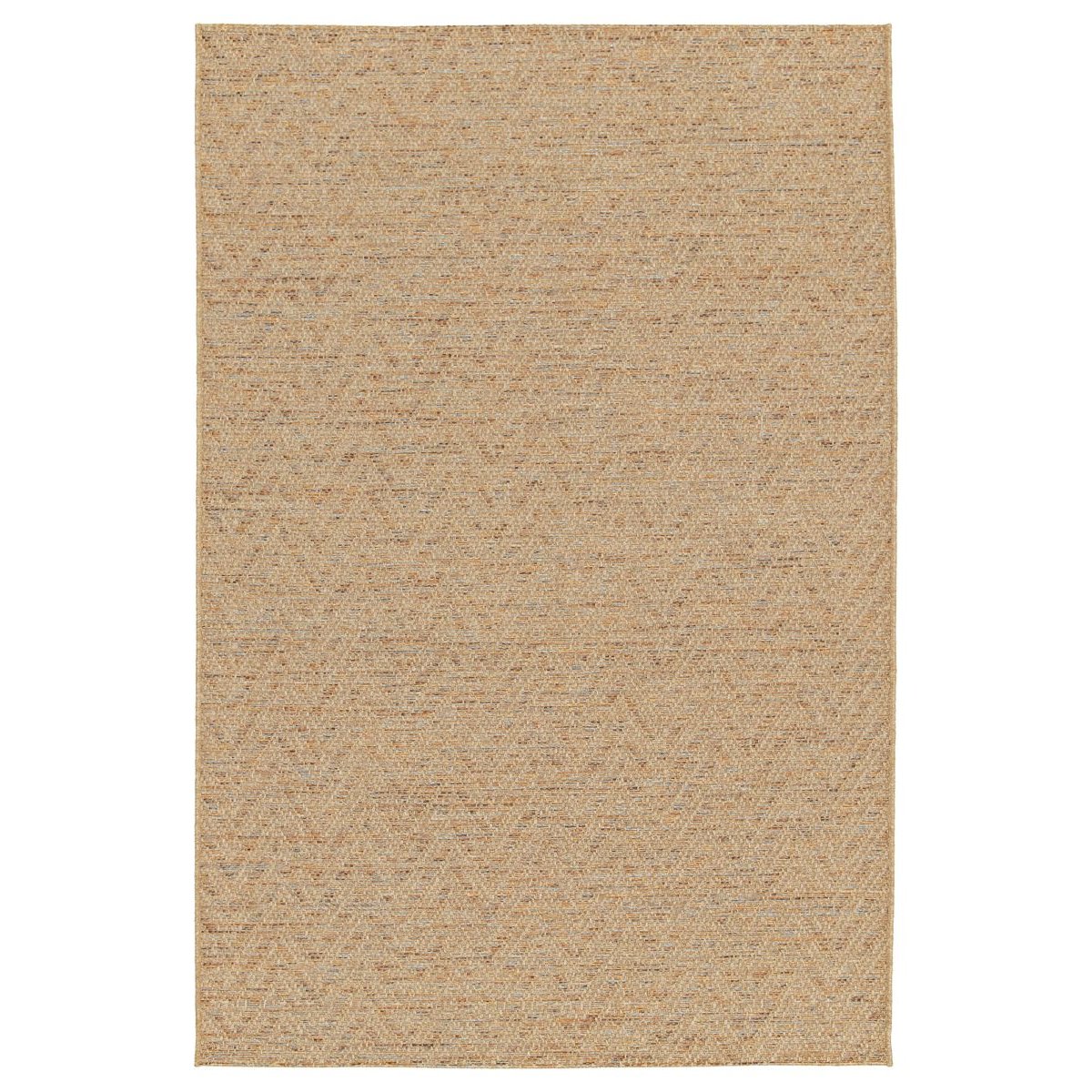 Boho&me Buitenkleed zig-zag  - Corde Chevron naturel|sunset - 160x230