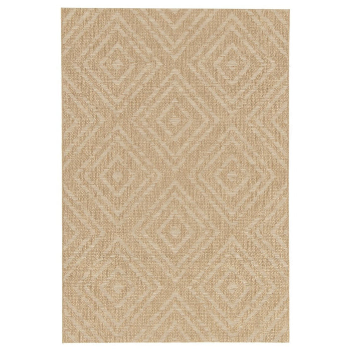 Boho&me Buitenkleed ruiten - Twill Zenith beige|wit - 160x230 cm