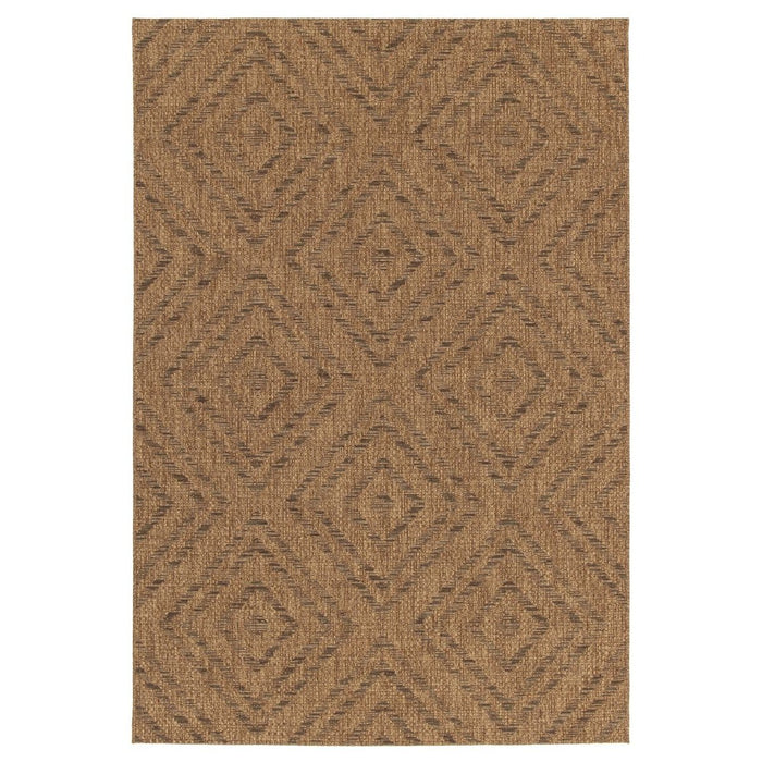 Boho&me Buitenkleed ruiten - Twill Parquet bruin|zwart - 160x230 cm