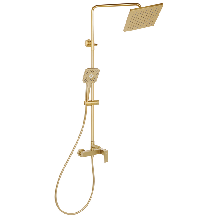 Beliani-COLORADA-Douchemengkraan set met regendouche-Goud-Messing