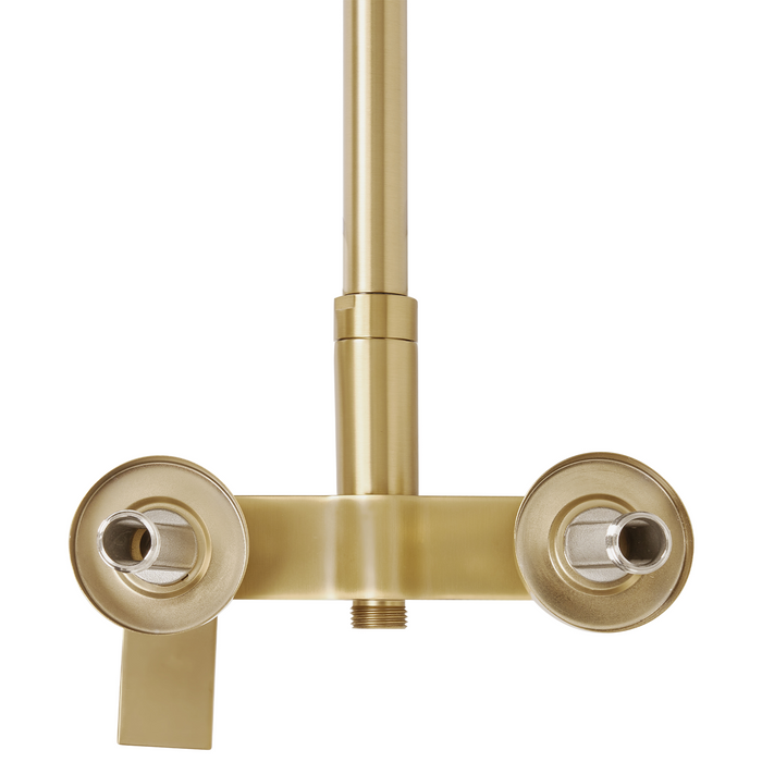 Beliani-COLORADA-Douchemengkraan set met regendouche-Goud-Messing