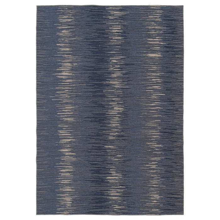 Heritaged Abstract vloerkleed - Sapphire Ripple jeansblauw - 200x290