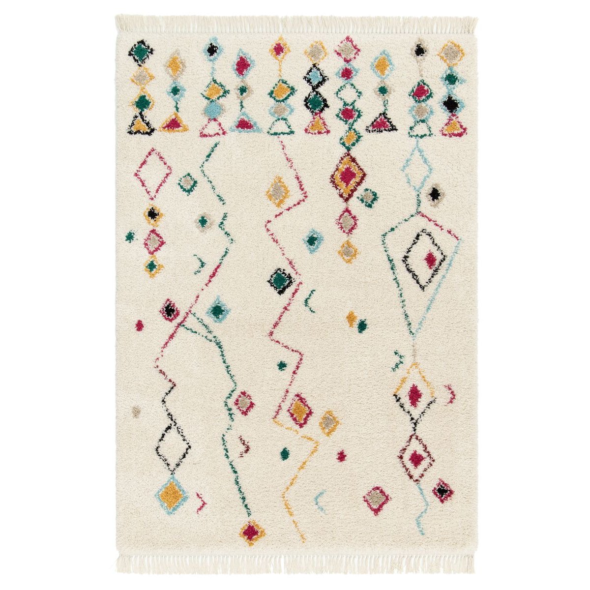 Boho&me Berber vloerkleed - Atlas Kite ivoor|multi - 200x290 cm