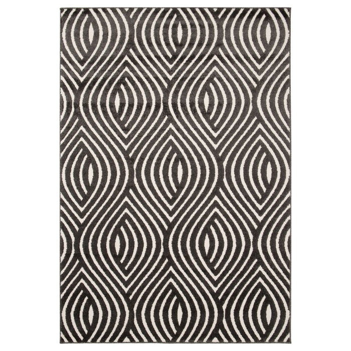 Amiah Retro vloerkleed - Forme Courant antraciet - 160x230 cm