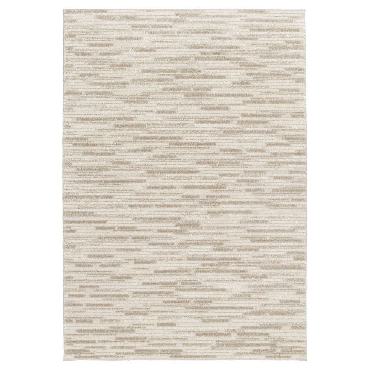 Amiah Abstract vloerkleed - Forme Brique beige - 200x290 cm