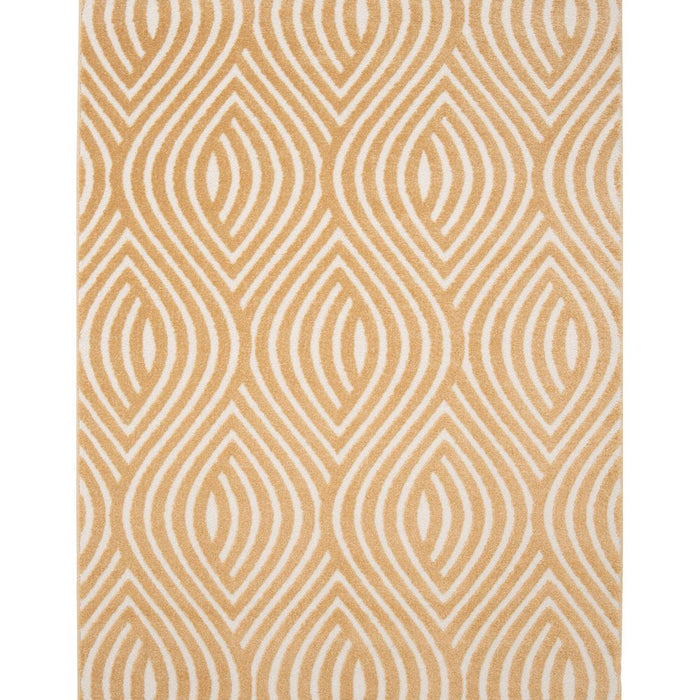 Amiah Retro vloerkleed - Forme Courant abrikoos - 200x290 cm